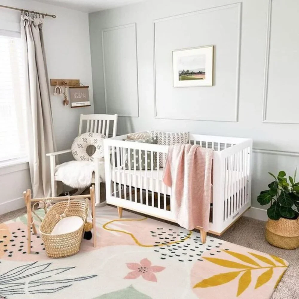 New 3x5 Pink Washable Area Rug, Soft Non-Slip Boho Carpet for Living Room & More